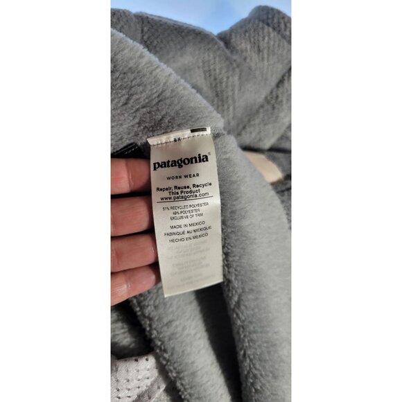 PATAGONIA Snap-T Polartec Fleece Pullover Gray/Pink Pockets Size XS - Picture 9 of 15